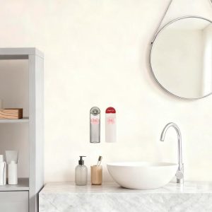 Toothbrush Holder, Wall Mounted Plastic Toothbrush Organizer