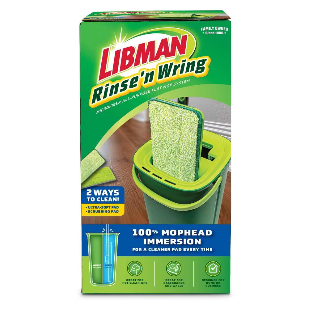Libman Rinse 'n Wring Mop System: Microfiber, Grip Handle, Hanging Loop, Multi-Surface Use - Image 30