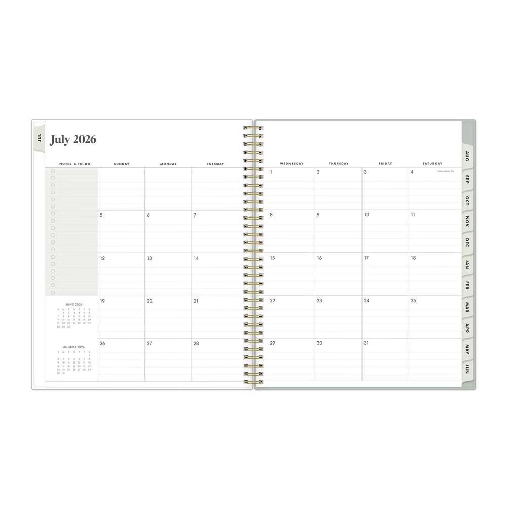The Everygirl 8.5"x11" 2026-2027 Weekly/Monthly Planner Solid Soft Sage Safety Wirebound - Image 10