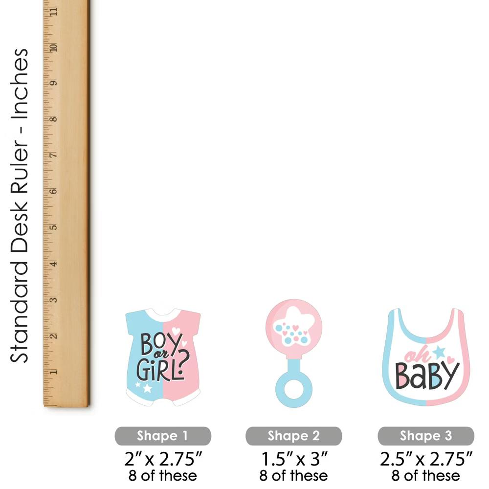 Baby Gender Reveal - Dessert Cupcake Toppers - Team Boy or Girl Party Clear Treat Picks - Set of 24 - Image 6