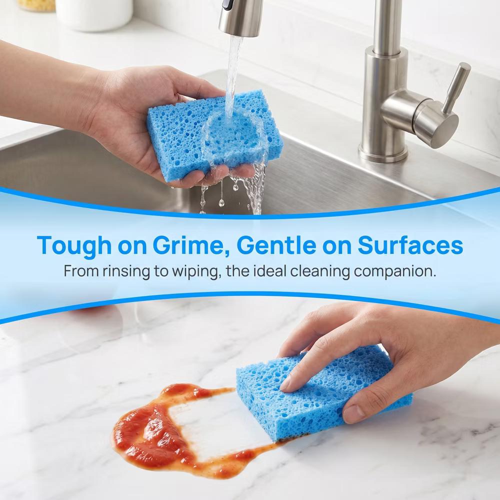 Kitchen Household Cleaning Non-Scratch Cleaning Sponge 6 Pcs - Image 14