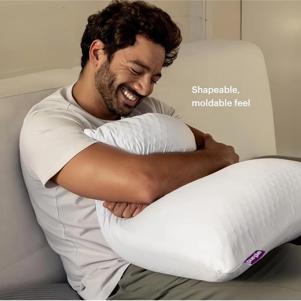Purple Freeform™ Pillow with Customizable Support, Grid & MicroFlex™ Moon Foam