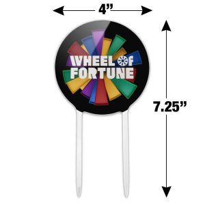 Wheel Of Fortune Wheel Of Fortune Onion Logo Acrylic Cake Topper
