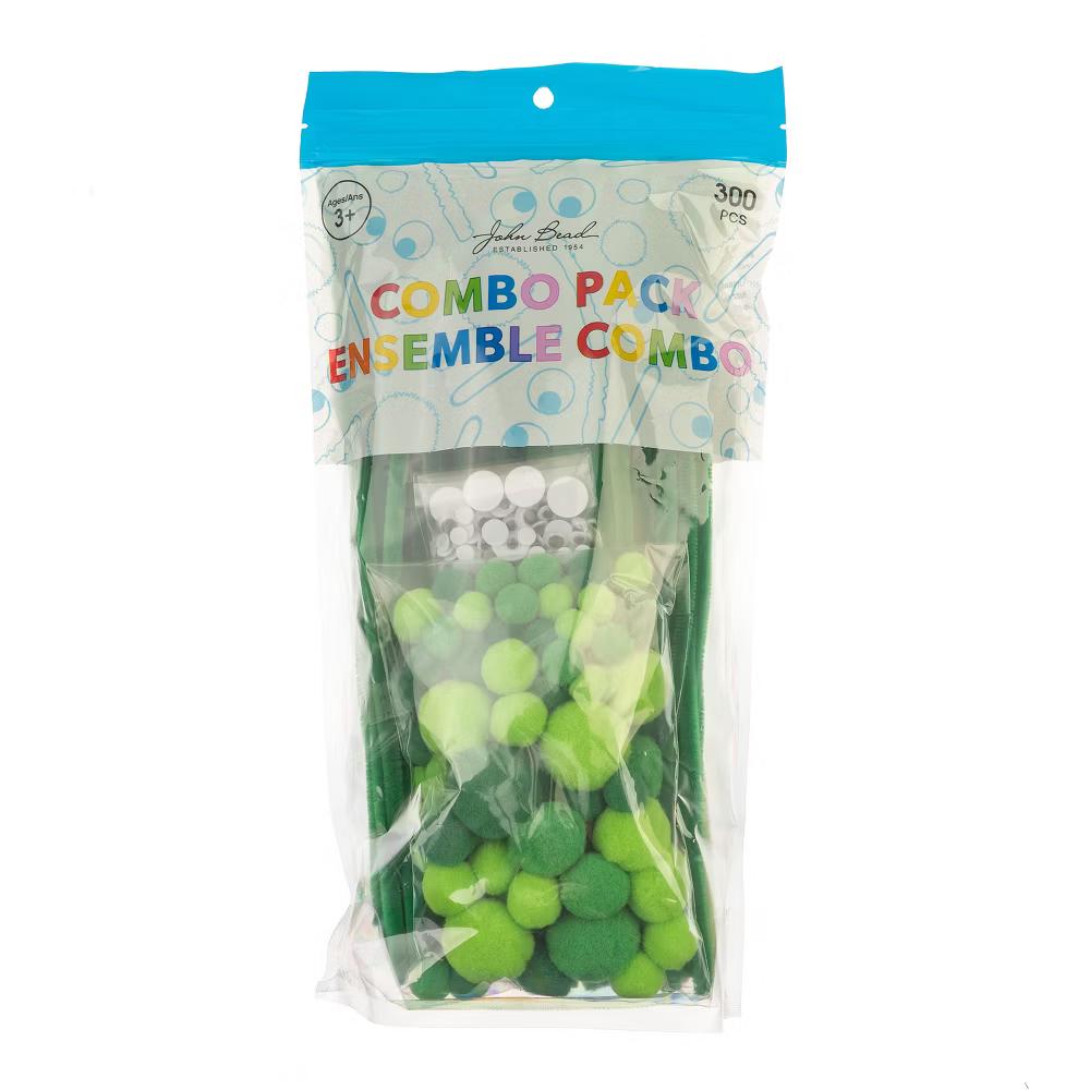 300ct Craft Combo Pack Pipe Cleaners Pompoms Googly Eyes Activity Kits - Image 18