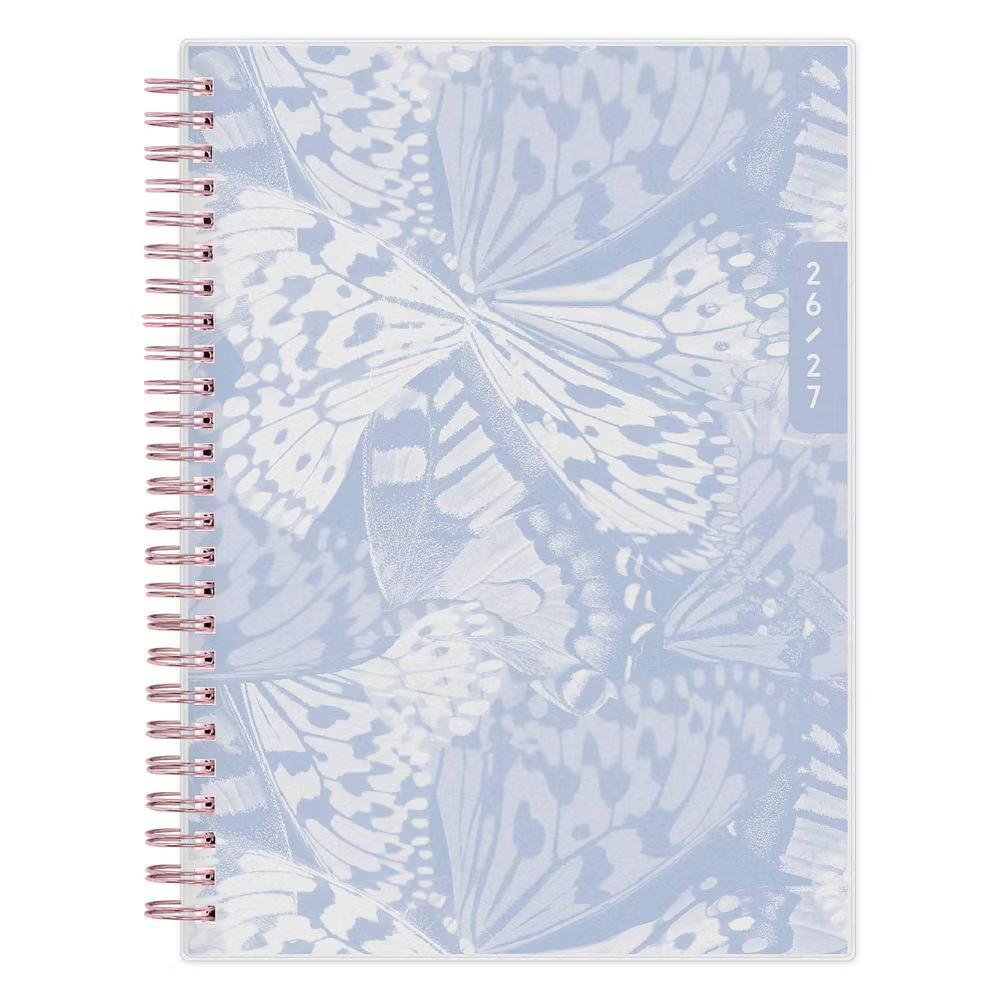 WAAV 5.875"x8.625" 2026-2027 Weekly/Monthly Planner Notes Carrie Blue Frosted Wirebound - Image 10