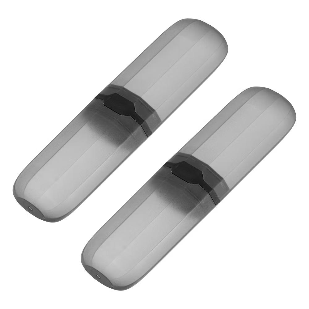 Travel and Outdoor Plastic Portable Simple Storage Toothbrush Containers 8 2.2 1.2 Inch 2 Pcs - Image 4