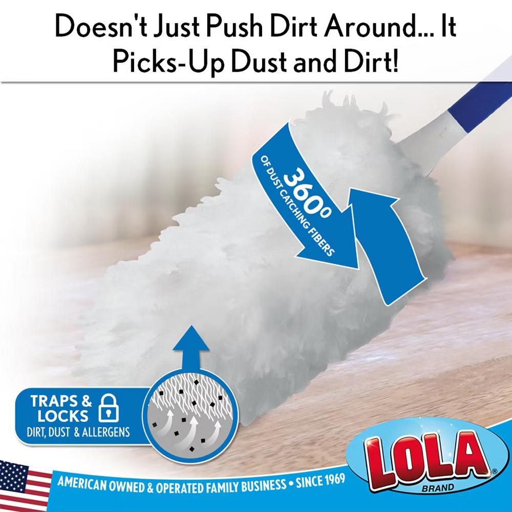 360 Duster Refills, 10 Pack, Compatible & Comparable to Swiffer, Traps & Locks More Dust Than Feather Dusters, Attach - Clean - Toss - Image 2