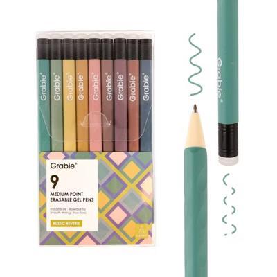 Grabie 9ct Medium Point Erasable Gel Pens Set Rustic - Image 6