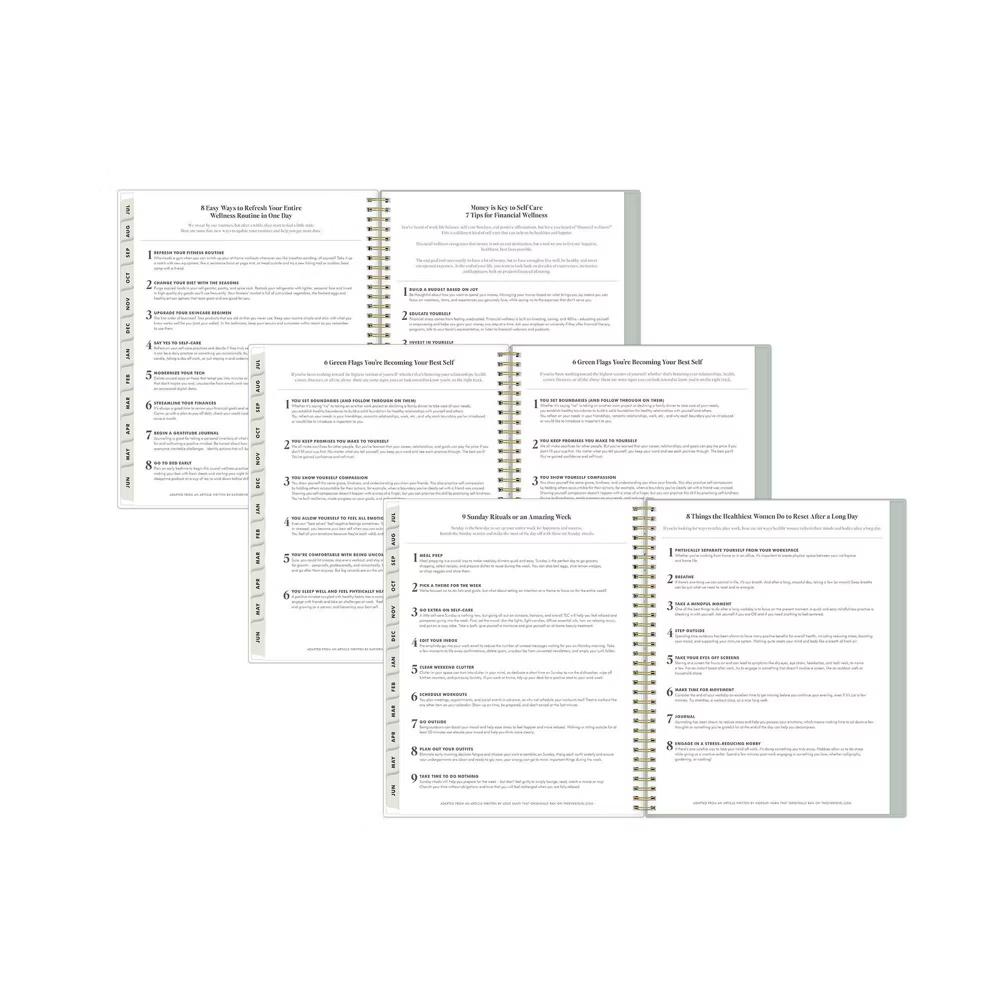 The Everygirl 8.5"x11" 2026-2027 Weekly/Monthly Planner Solid Soft Sage Safety Wirebound - Image 8