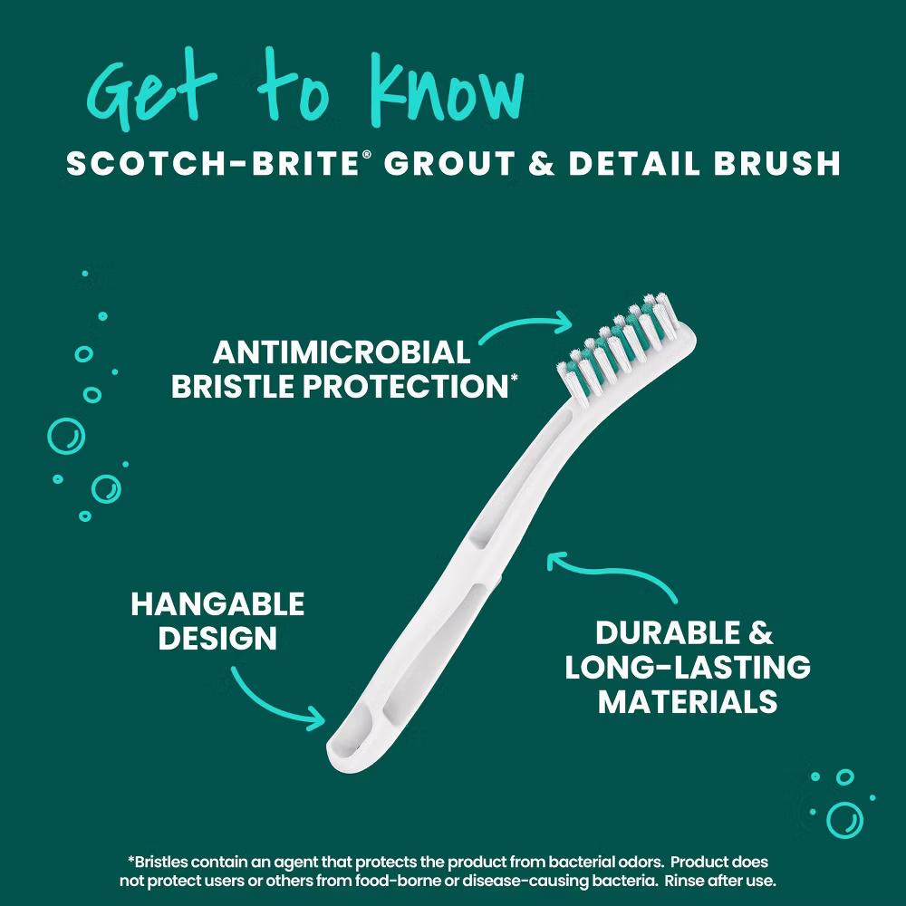Grout Brush: Multi-Surface Cleaning Tool, Reusable Household Accessory - Image 9