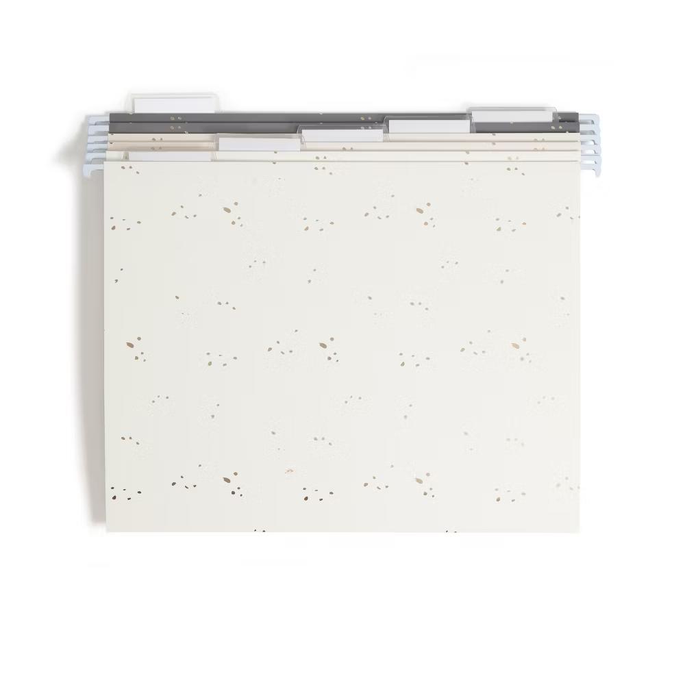 6ct Hanging File Folders Simple Speckle: Office Supplies Organizer, Multicolored, 150 Sheet Capacity - Image 3