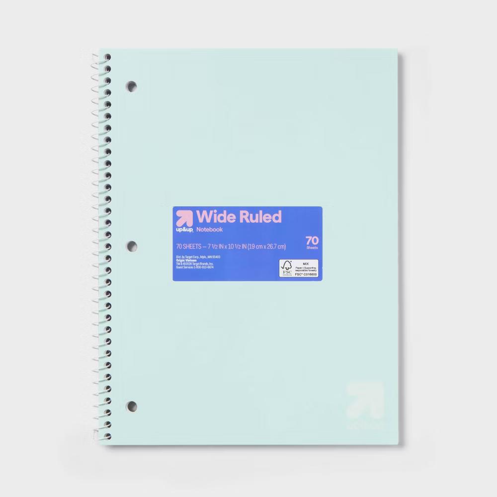 Pastel Wide Ruled Spiral Notebooks - Image 5