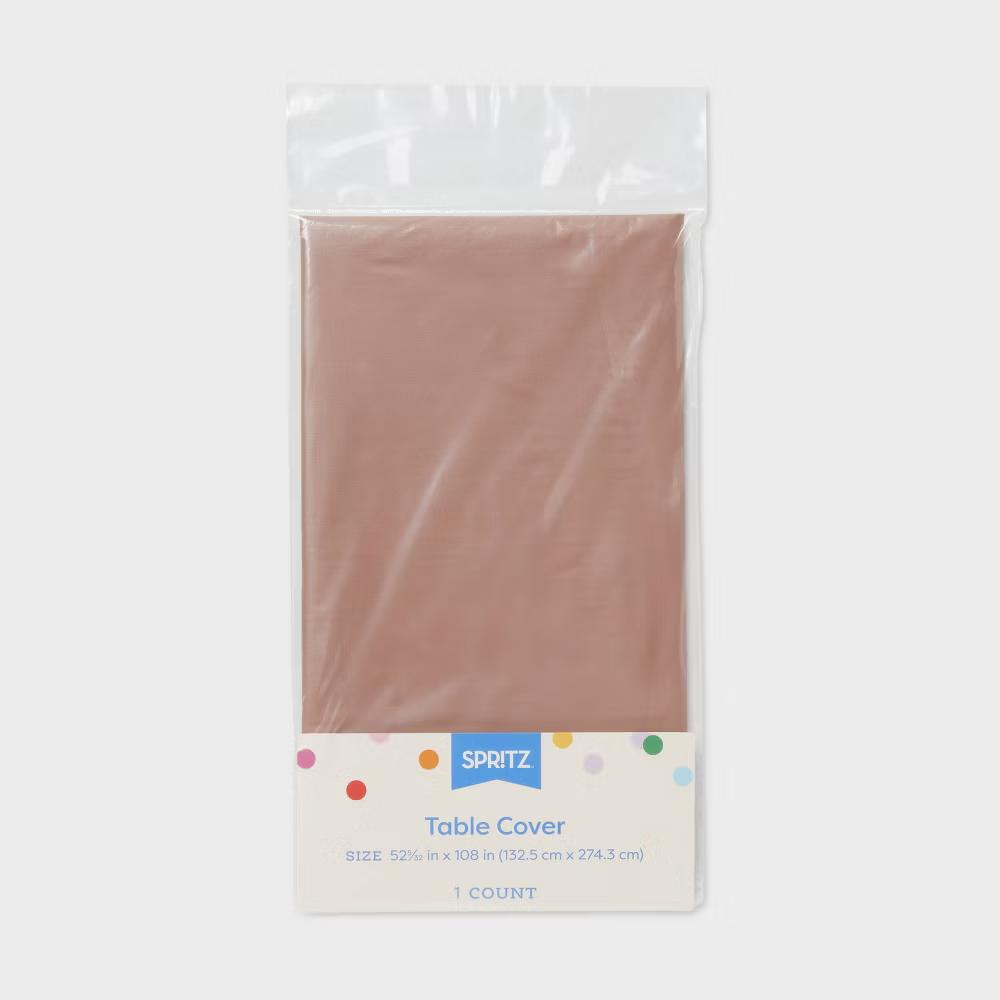 Disposable Chrome Table Cover Pink/Gold