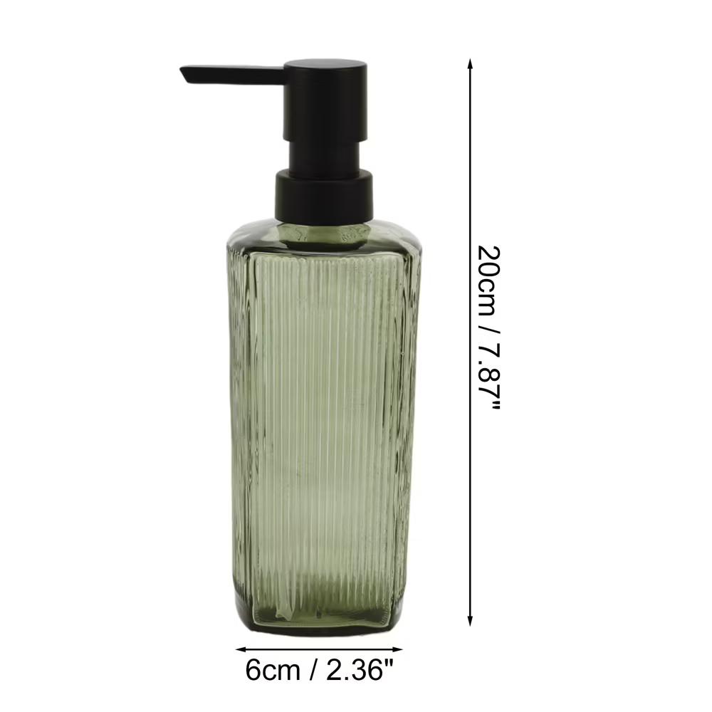 Classic Vertical Lines Soap Pump Dispenser for Bathroom 350ml 1 Pc - Image 11