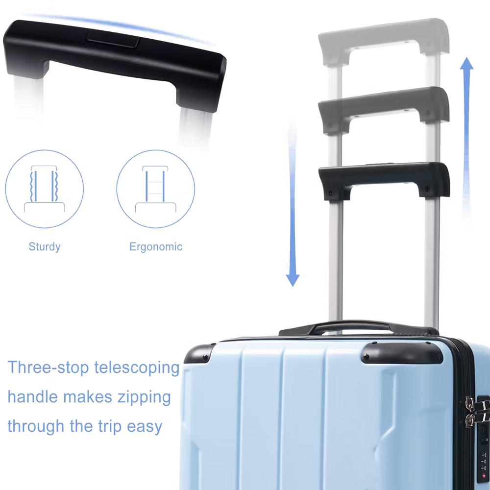 20" Hardshell Carry-On Luggage with 2 Packing Cubes & Spinner Wheels & TSA Lock, Lightweight ABS Suitcase - ModernLuxe - Image 64