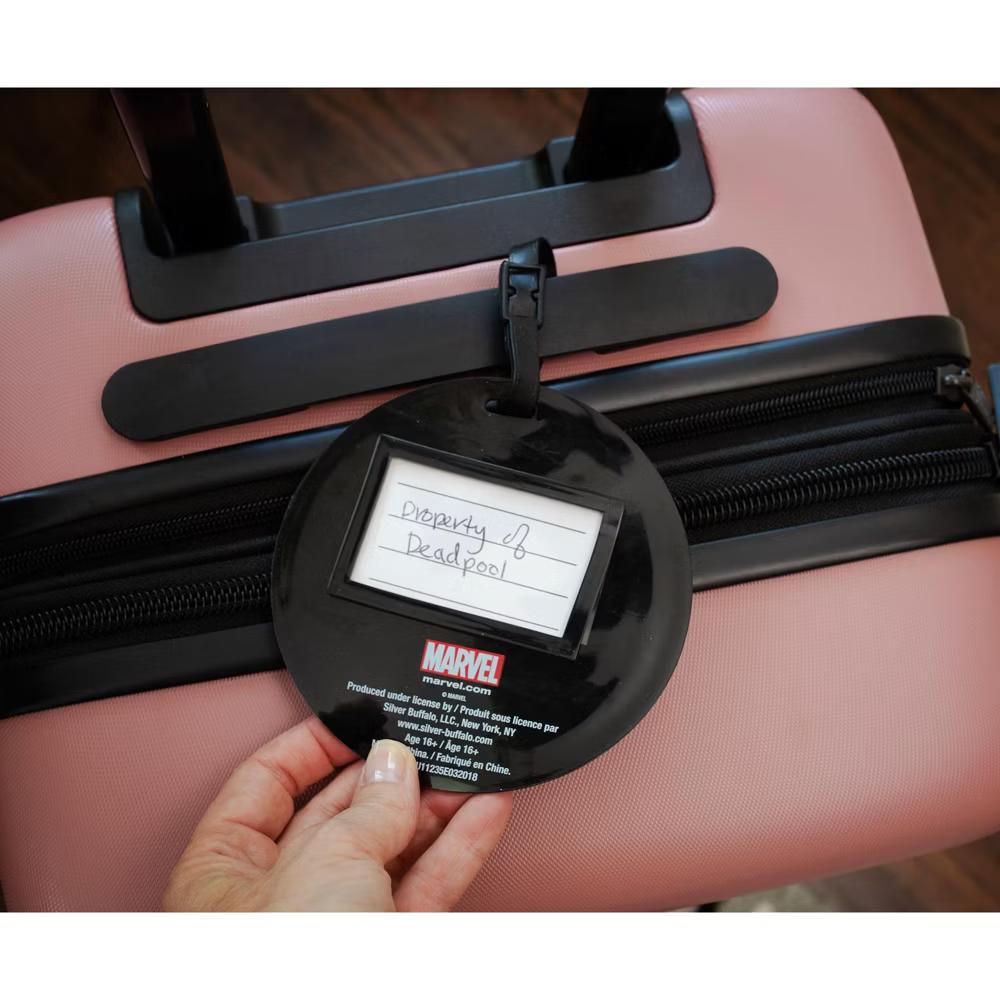 Comics Deadpool Logo Travel Luggage Tag With Suitcase ID Card Label - Image 5