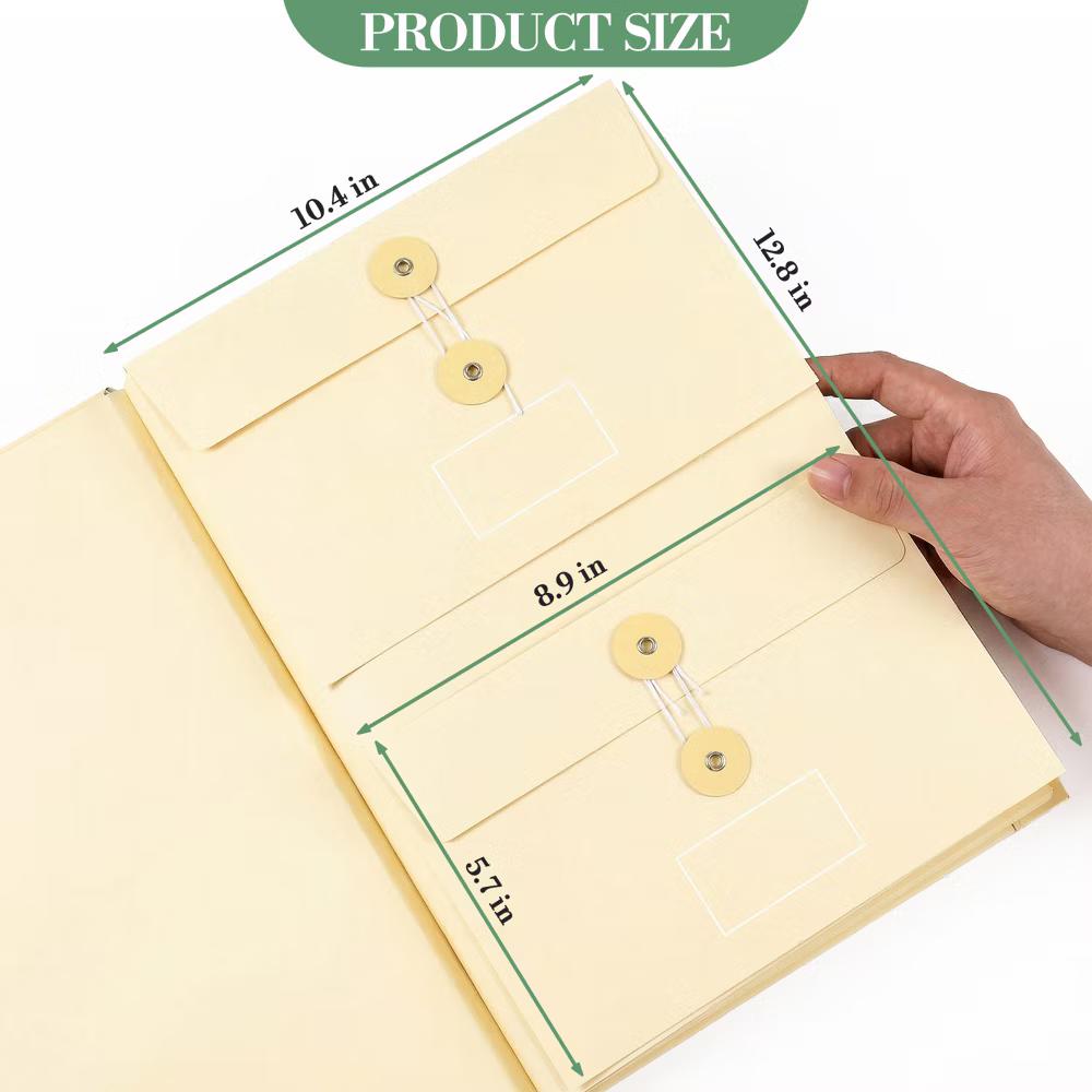 10-Pocket Expanding File Folder Organizer – A4/Letter Size Accordion Document Holder with Elastic Closure & Labels – Durable Acid-Free Paper - Image 18