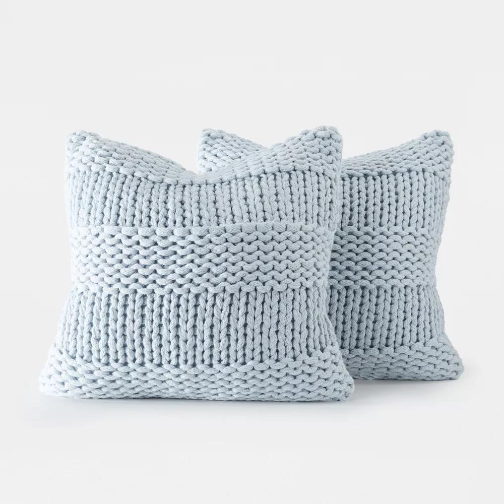 Cozy Chunky Knit Throw Pillow Cover And Pillow Insert - Image 68