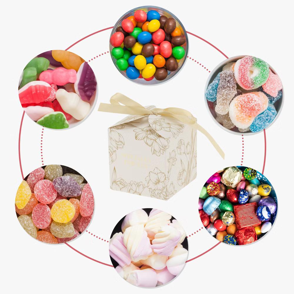Gift Boxes with Ribbon 2.76"x2.76"x2.76" Champagne 20 Pcs - Image 4
