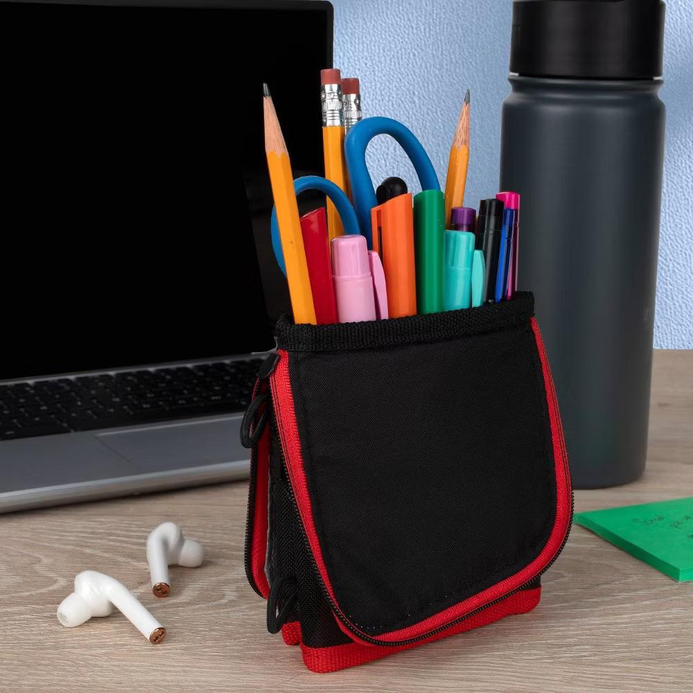 Mead Five Star Stand and Store Pencil Pouch (Colors May Vary): Zipper Closure, Multicolored, Polyester & Fabric, 8"x4.5" - Image 6