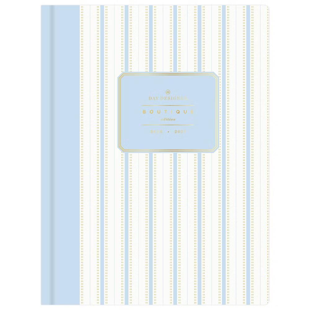 Day Designer 6"x8" 2026-2027 Boutique Edition Weekly/Monthly Planner Ticking Stripe Blue Bookbound - Image 10