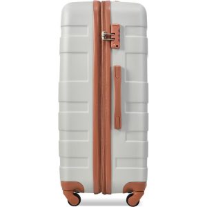 3 PCS ABS Hard Shell Luggage Set with Spinner Wheels and TSA Lock - ModernLuxe