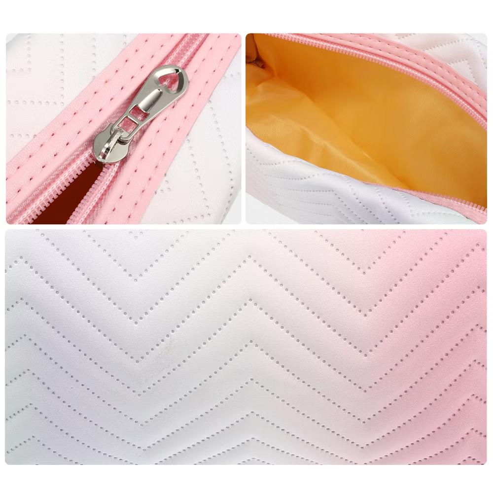 Travel Makeup Bag Portable Toiletry Bag Small Cosmetic Organizer Gradient - Image 10