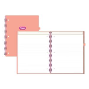Blue Sky Your Year College Wirebound Notebook 8.5"x11" Orange