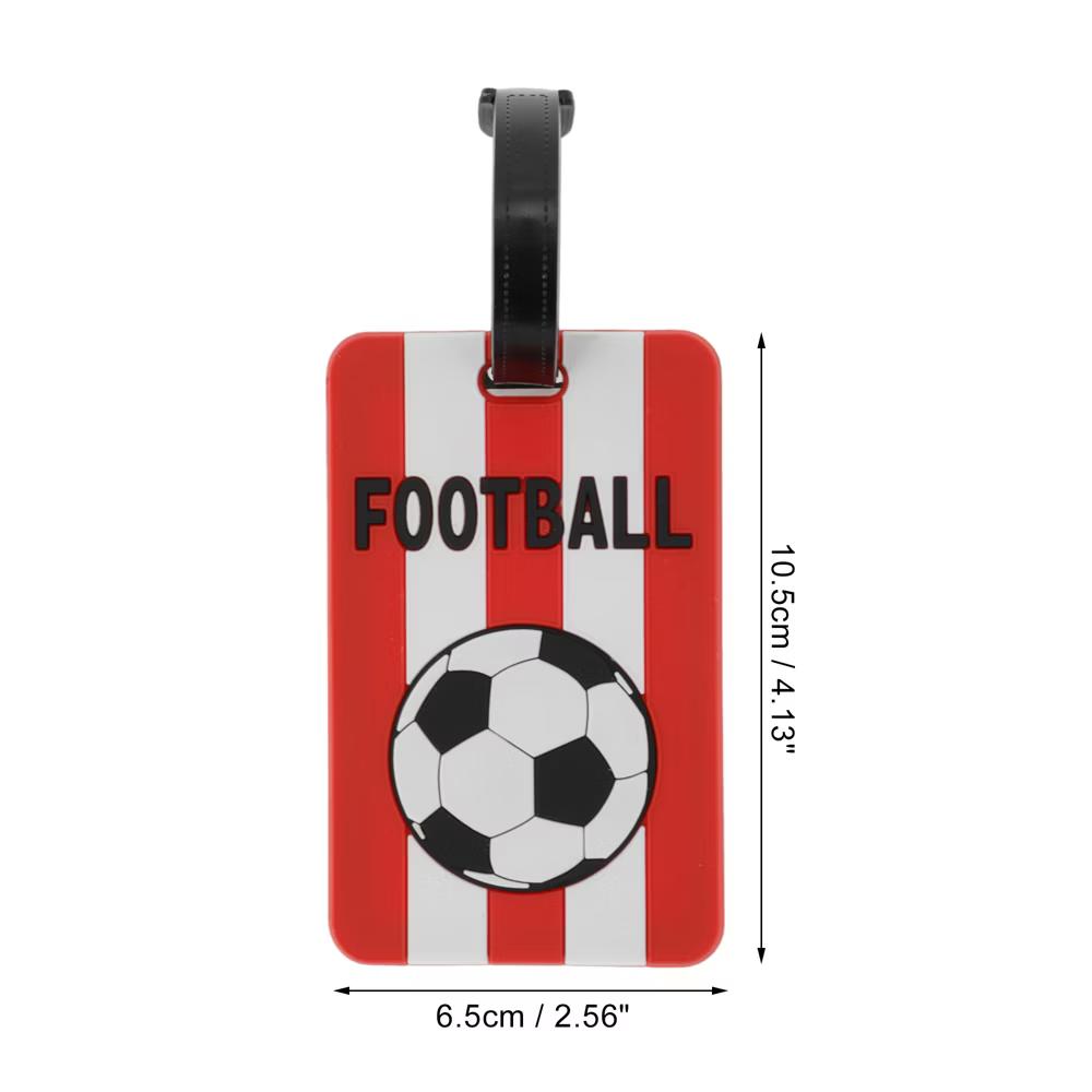 Football Pattern Luggage Tag 1 Pc - Image 4