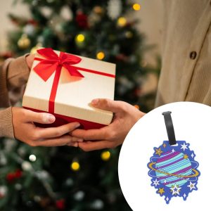 Planet Luggage Tag Blue 1 Pc