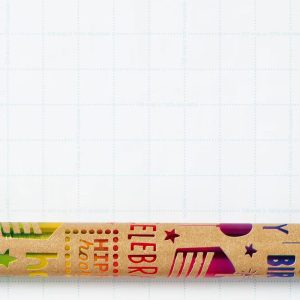 Rainbow Foil Print 'Happy Birthday' Wrapping Paper