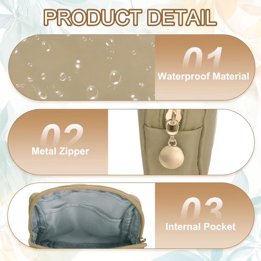 Storage Organize Travel Mini Cute Square Makeup Bag - Image 16