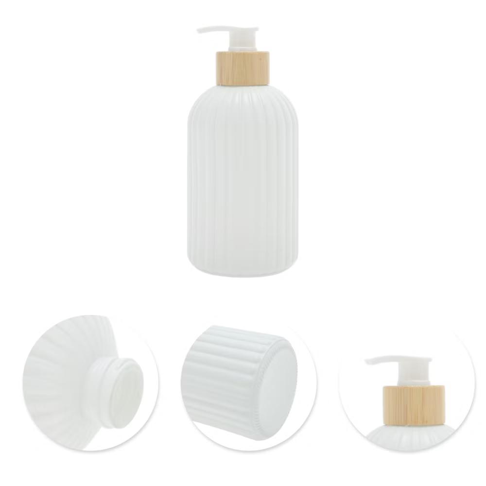 Durable Round Bottom Vertical Stripe Soap Dispenser 13.53oz 1 Pc - Image 11