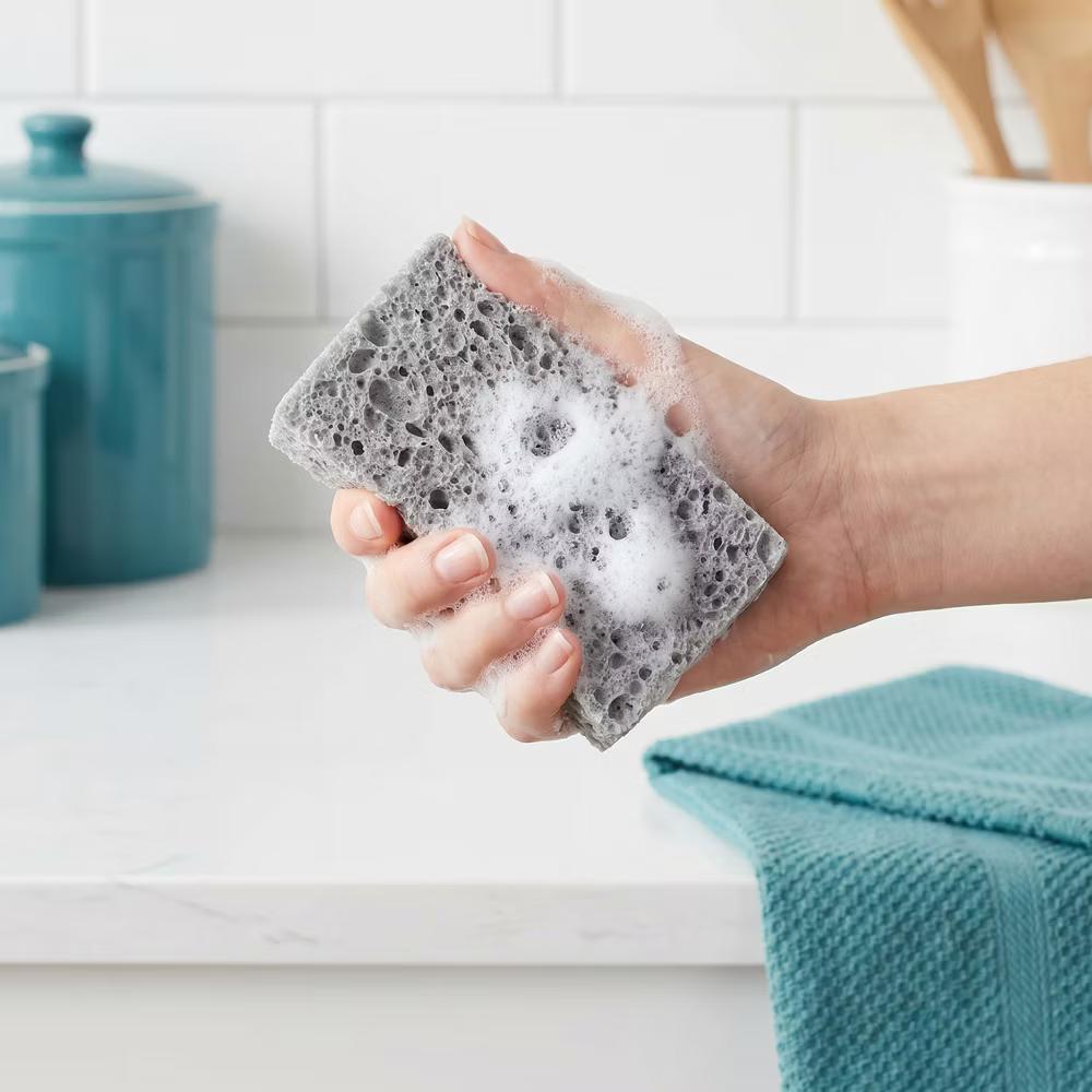 Kitchen Household Cleaning Non-Scratch Cleaning Sponge 6 Pcs - Image 25