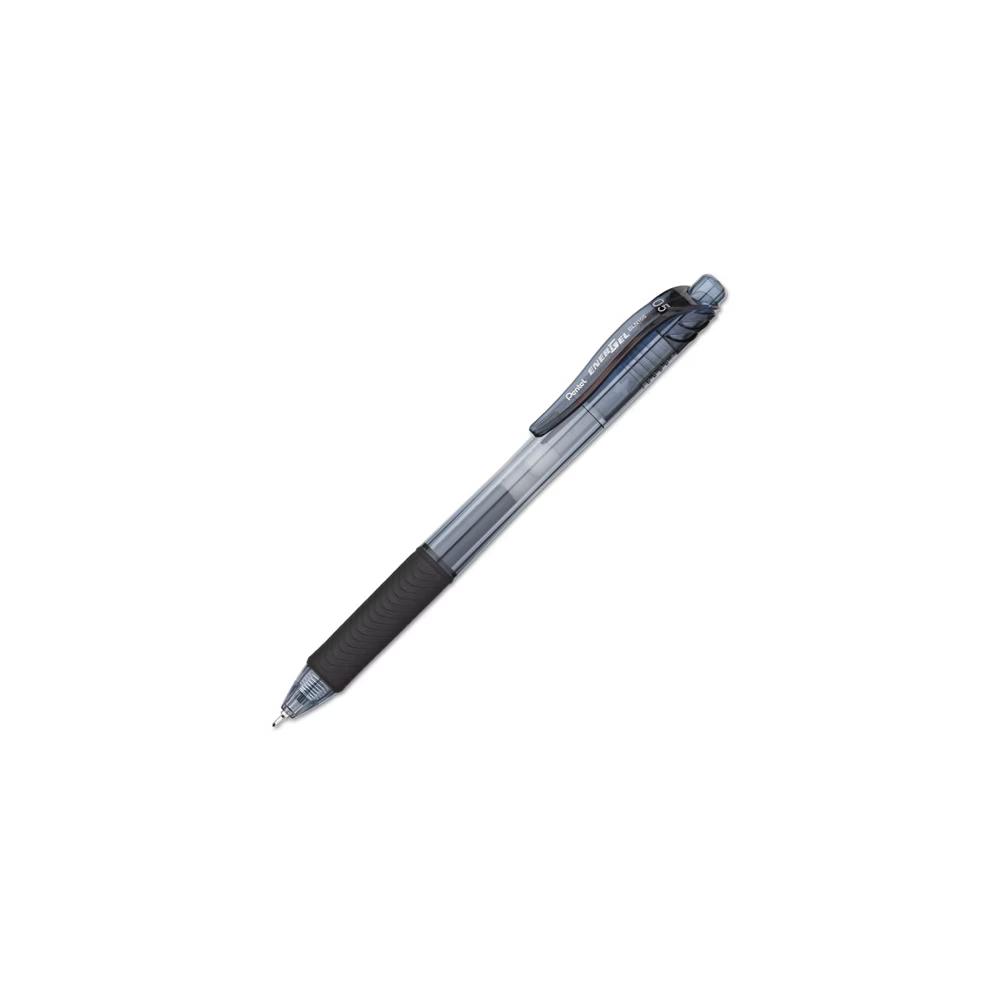 EnerGel- Gel Pen, Retractable, Fine 0.5 mm Needle Tip, Black Ink, Clear/Black Barrel, 24/Pack - Image 3