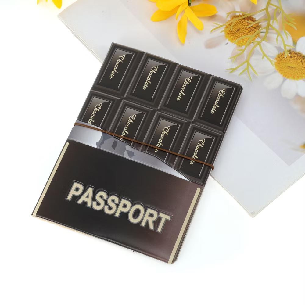 Chocolate Passport Holder Brown 1 Pc - Image 3