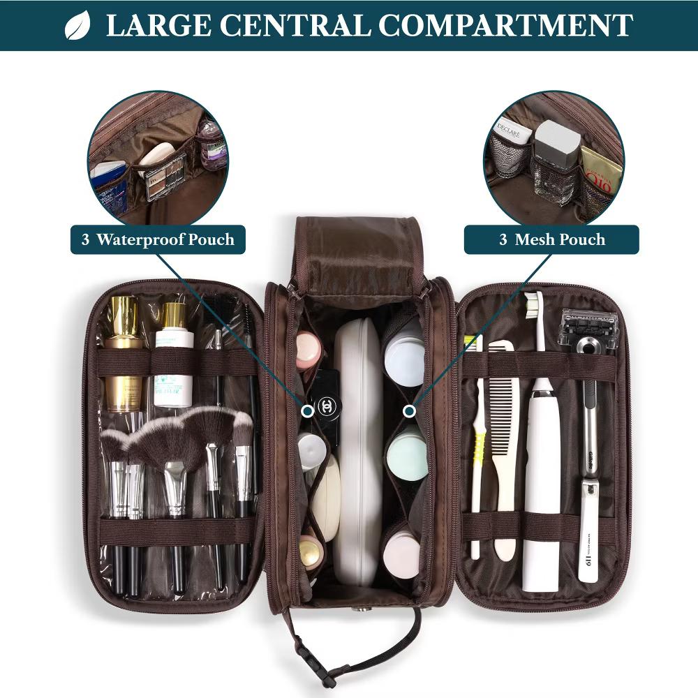 Toiletry Bag Women Men, Travel Toiletries Organizer Case, Essentials Shaving Dopp Kit, Cosmetic Make Up Accessories - Image 19