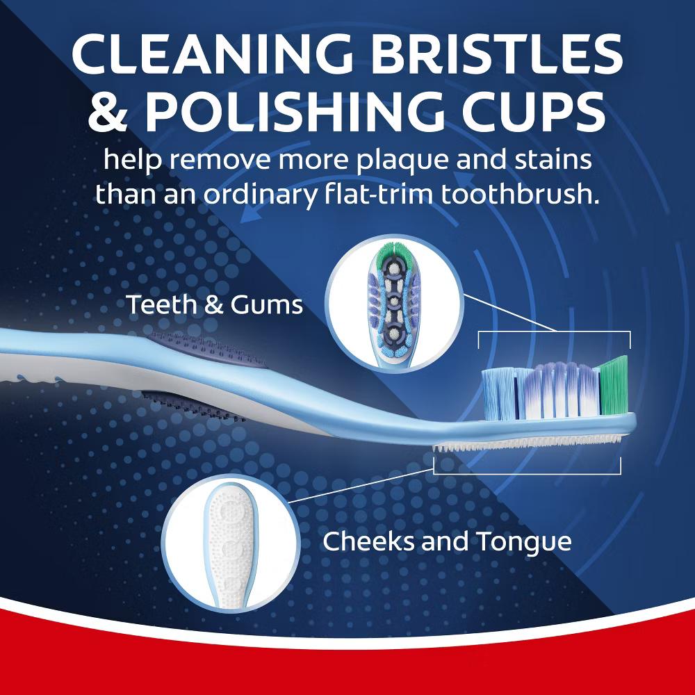360 Deep Clean Manual Toothbrush - Medium - 4ct - Image 11