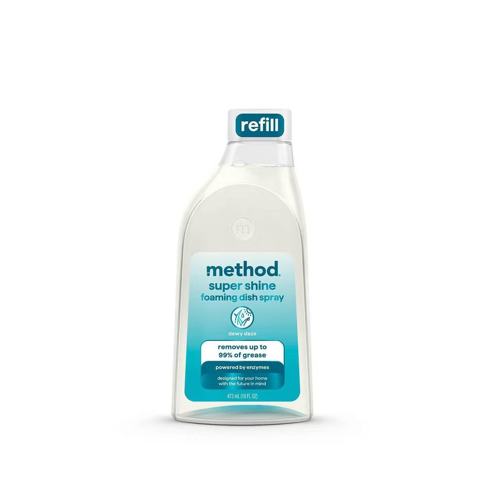 Method Super Shine Foaming Dish Spray Powered By Enzymes Dewy Daze - Image 11