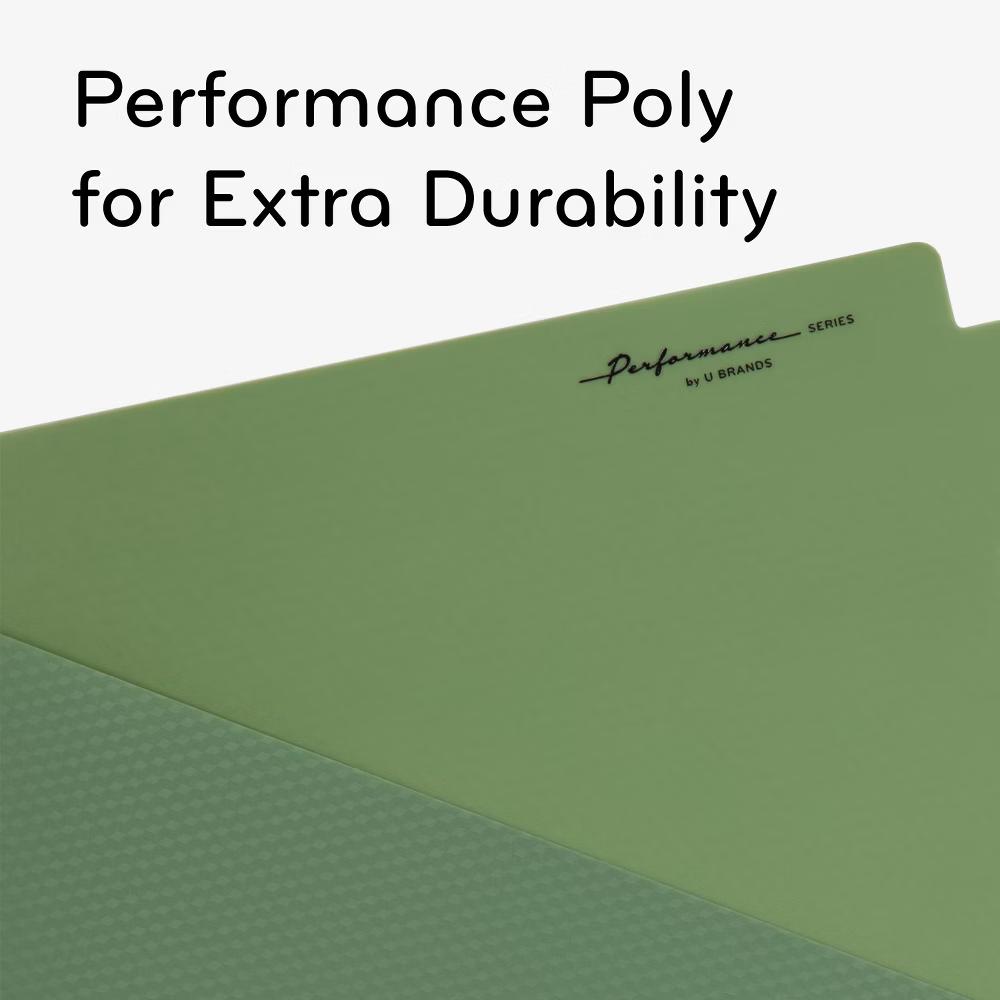 Performance 5 Tab Poly Dividers with Pockets Gem Tone - Image 3