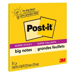 Super Sticky Big Note, 11 in. 11 in., Yellow
