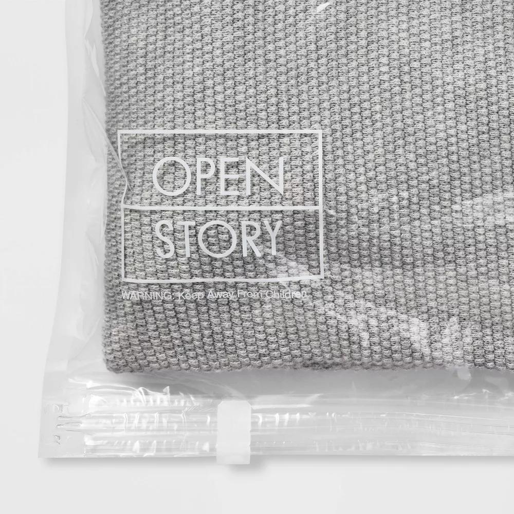 5pc Compression Bag Set - Plastic Zip-Up Storage Bags for Clothes - Image 2