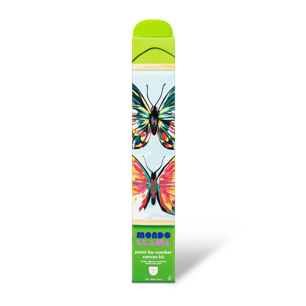 Paint by Number Kit Butterfly - DIY Canvas Art, Adult Painting Kit with Paints & Brush - Image 3