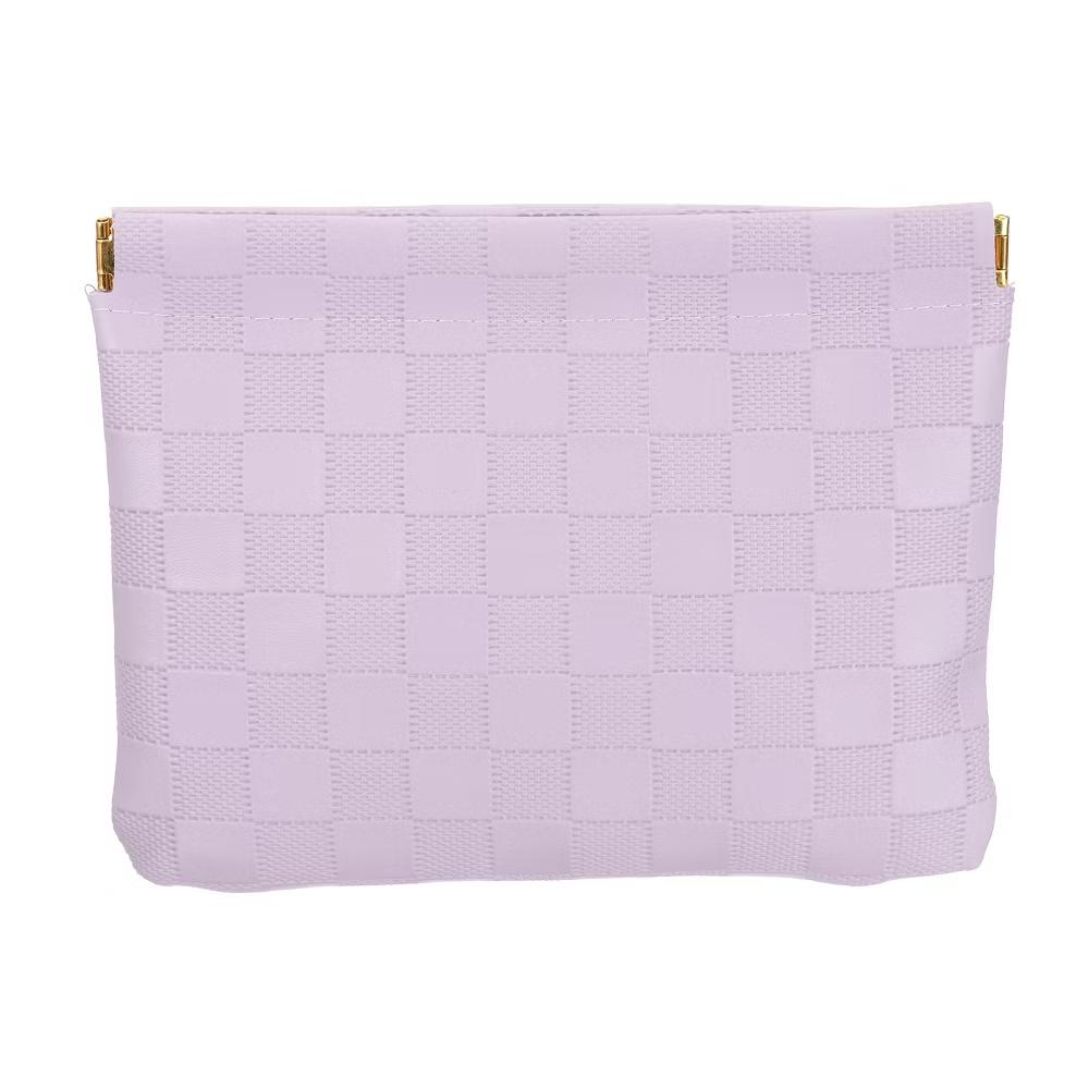 Leather Waterproof Travel Organizing Mini Snap Closure Makeup Pouch - Image 40