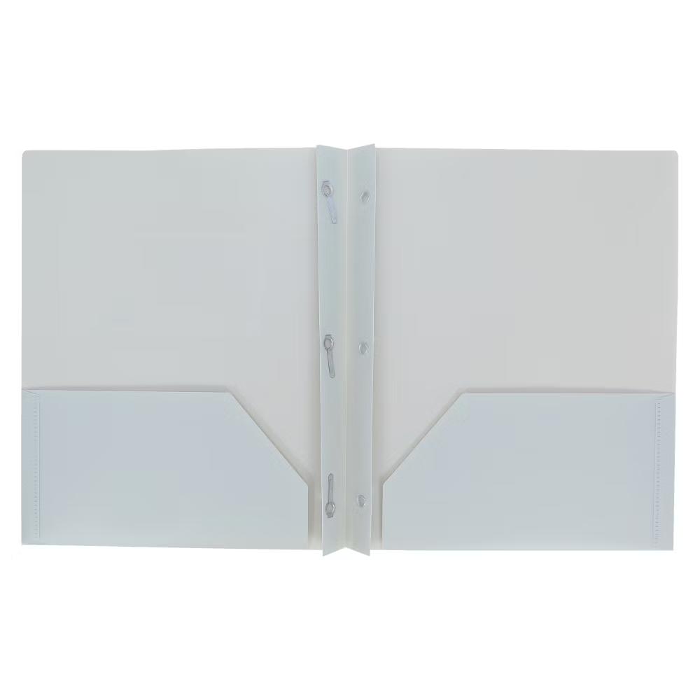 2 Pocket Plastic Folder with Prongs - Image 9