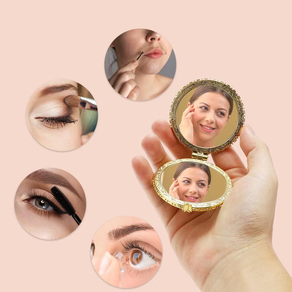 Compact Portable Round Mini Mirror for Purse 1 Pc - Image 5