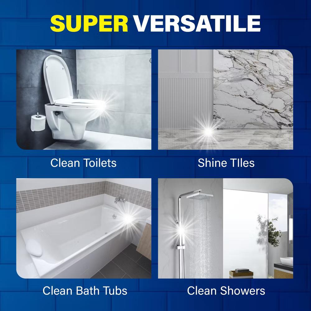 Scrubtastic Pro Spin Scrubber Electric Scrubber Rechargeable Power Scrubber Shower Tile Floor Grout Cleaner with LED Display - Image 3