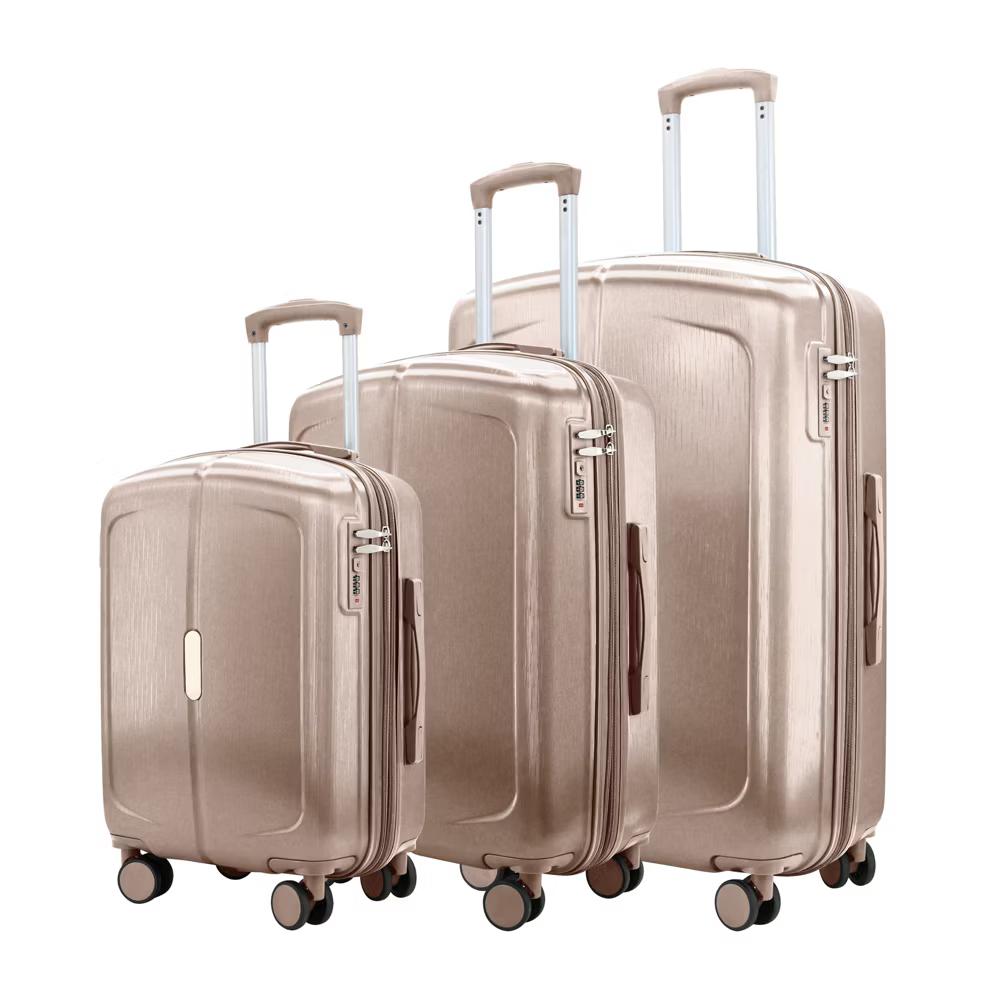 3 Piece Hardshell Luggage Set with Built-in Lock, Expandable Lightweight ABS Suitcases with Spinner Wheels (20/24/28 Inch) - Image 19