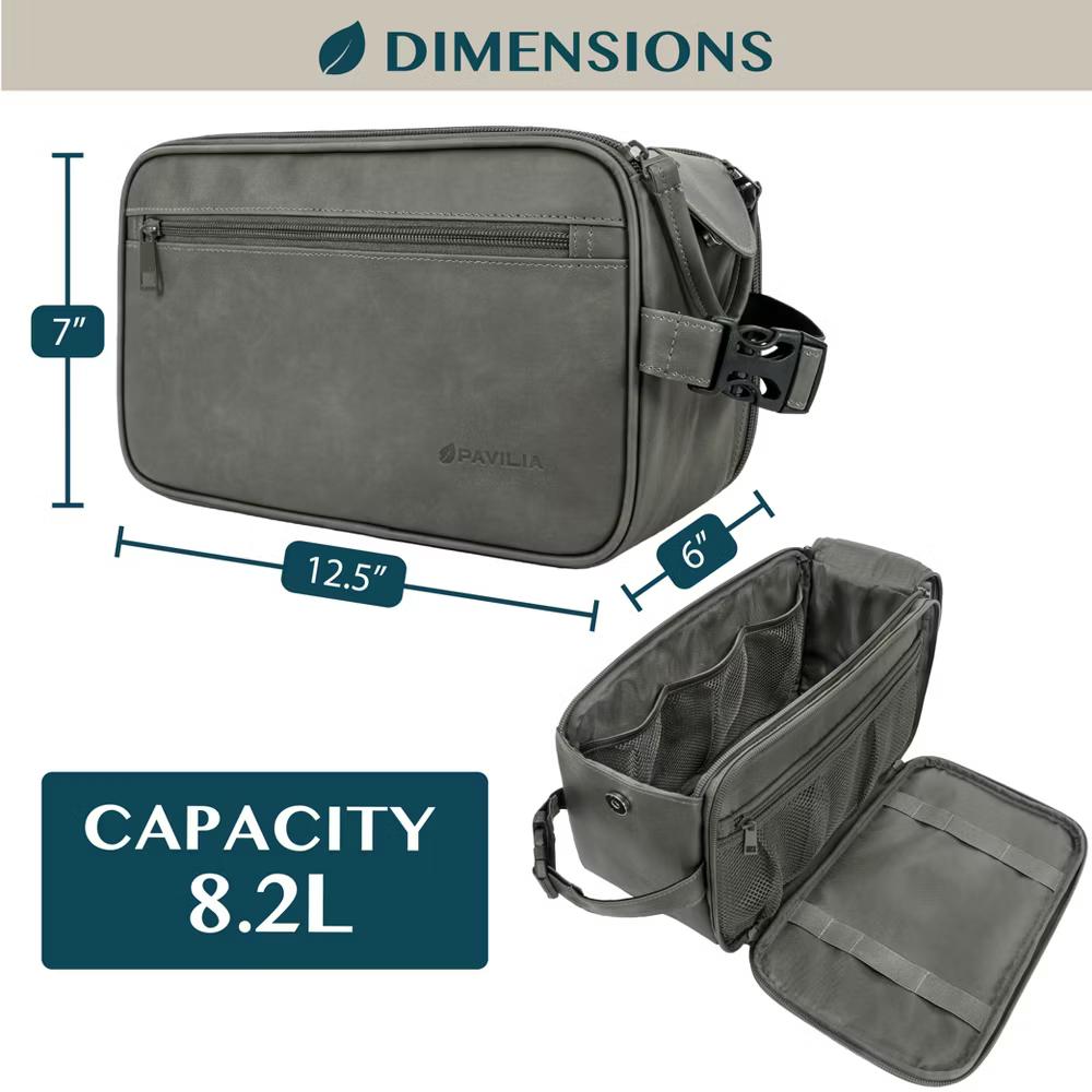 Toiletry Bag for Men, Travel Essentials Shaving Dopp Kit, Water Resistant Cosmetic Makeup Organizer Case - Image 27