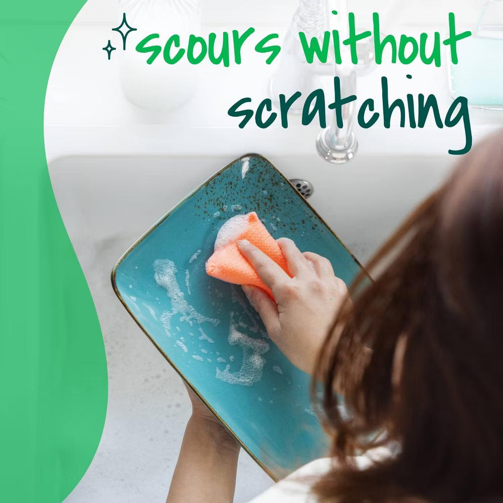 Dobie Non-Scratch and Fast-Drying Multicolor Scrubbing Pads - 3ct - Image 8